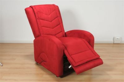 Fauteuil Bordeaux en microfibre ilaria