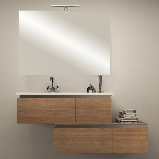 Bathroom Vanity, cm 100 110 120 130 140 150 160 200, soft oak