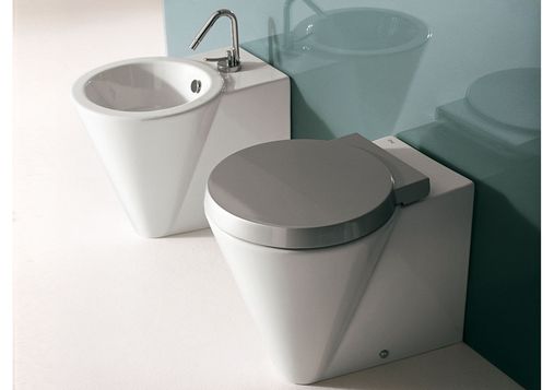 Bidet and WC WC Suspended or Terra Ceramica Altea
