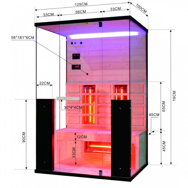 Sauna infrarrojos Spectra 4 personas