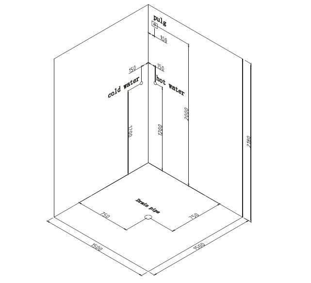 Cabina de hidromasaje con bañera 80x80 o 90x90 o 105x105 con sauna y  bluetooth CB013