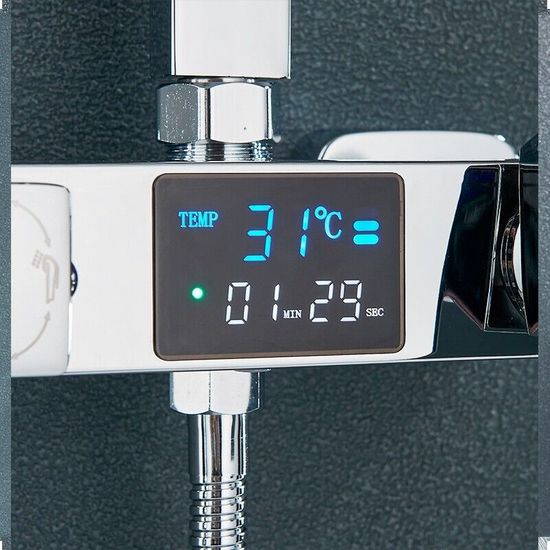Colonne de douche ZIK avec mitigeur thermostatique, en acier inoxydable –  ZIK Home